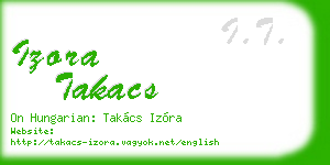 izora takacs business card