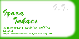 izora takacs business card